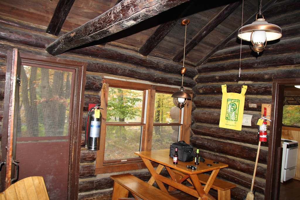 Dining area of our cabin at Stokes State Forest There are … Flickr
