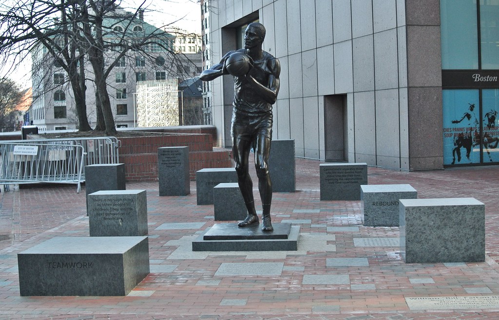 Bill Russell statue City Hall Plaza Boston, MA Lorianne DiSabato