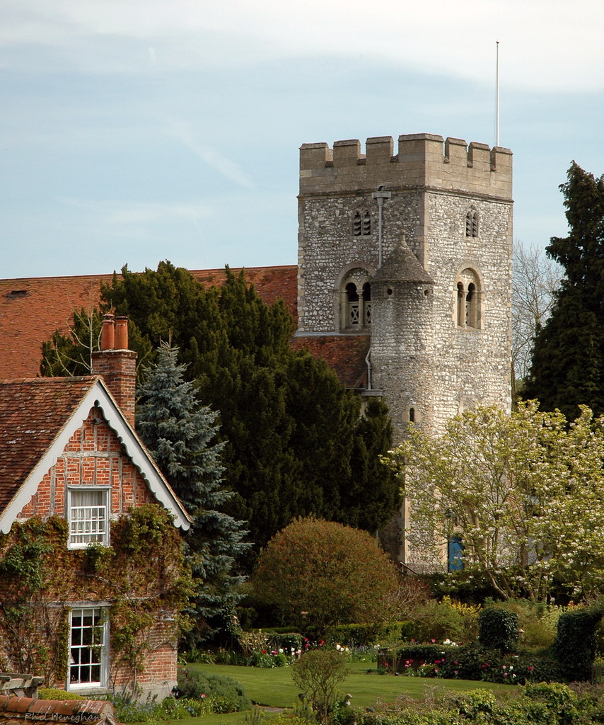 Mill Cottage and St. Thomas' church, Goring on Thames Flickr