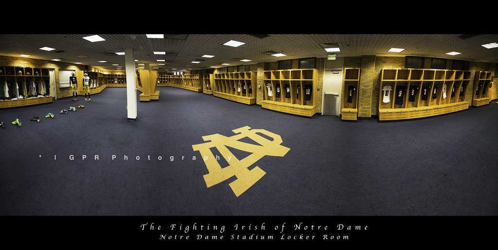 Notre Dame Football Locker Room Panorama at Notre Dame Sta… Flickr