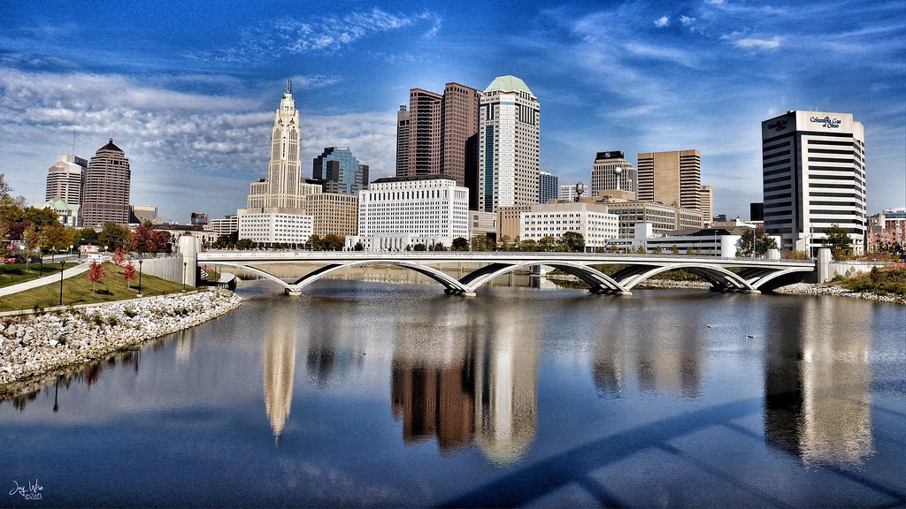 Columbus Skyline HDR Columbus, Ohio with HDR post