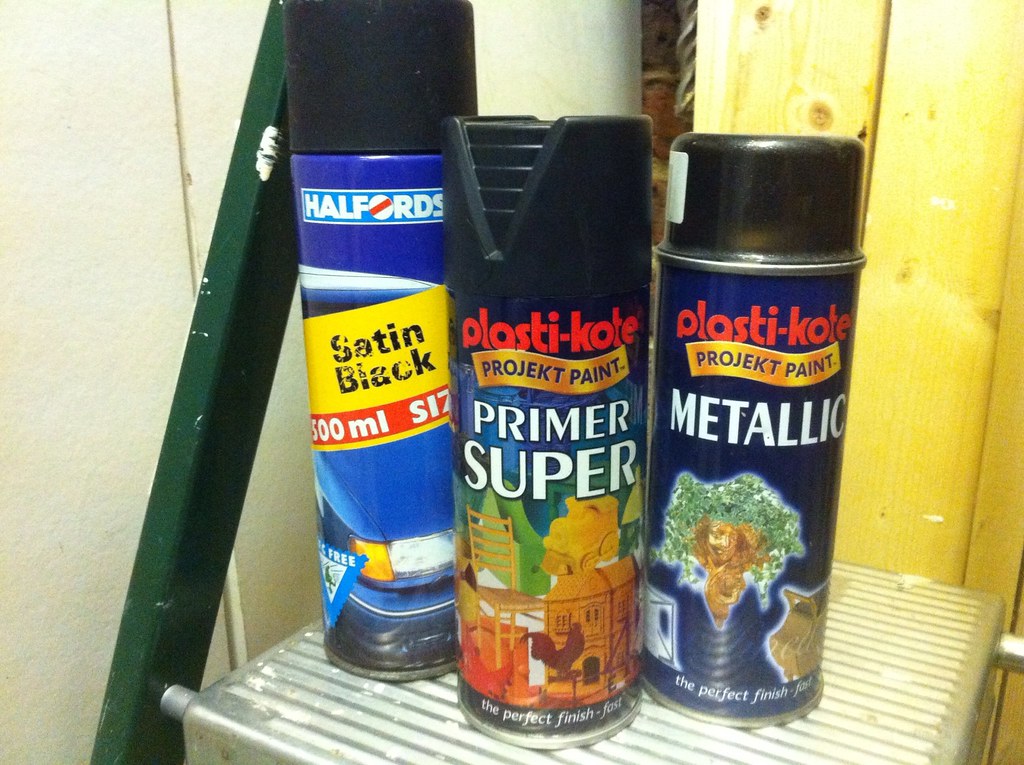 Paragon Black spray paint Small array of spray paints to … Flickr