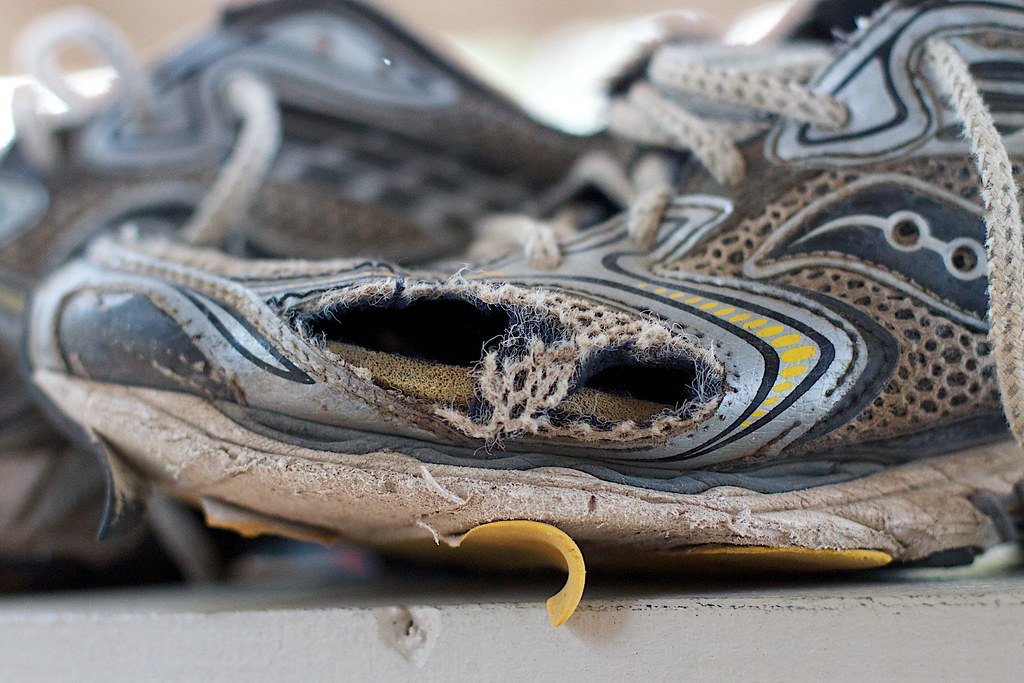 Worn Out Time to retire these shoes, the ones I used for m… Flickr