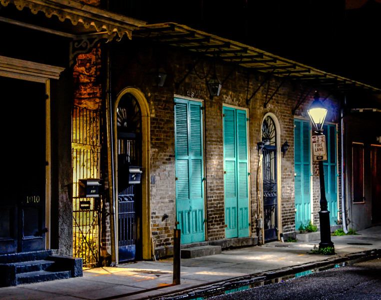 French Quarter House at night New Orleans French Quarter h… Flickr