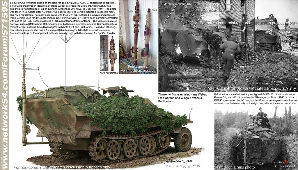 Sd.Kfz.251/3 mit KM9 Kurbelmast of 1.SS Panzer Division, B… Flickr