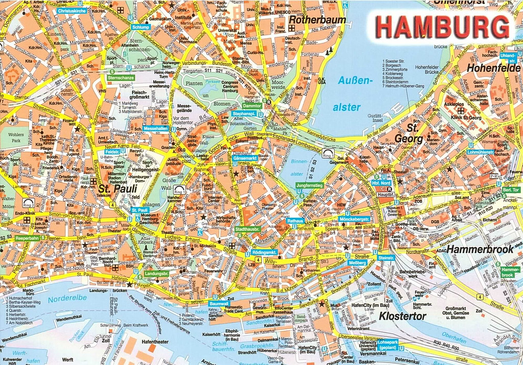 Hamburg Street Map ekdarj Flickr