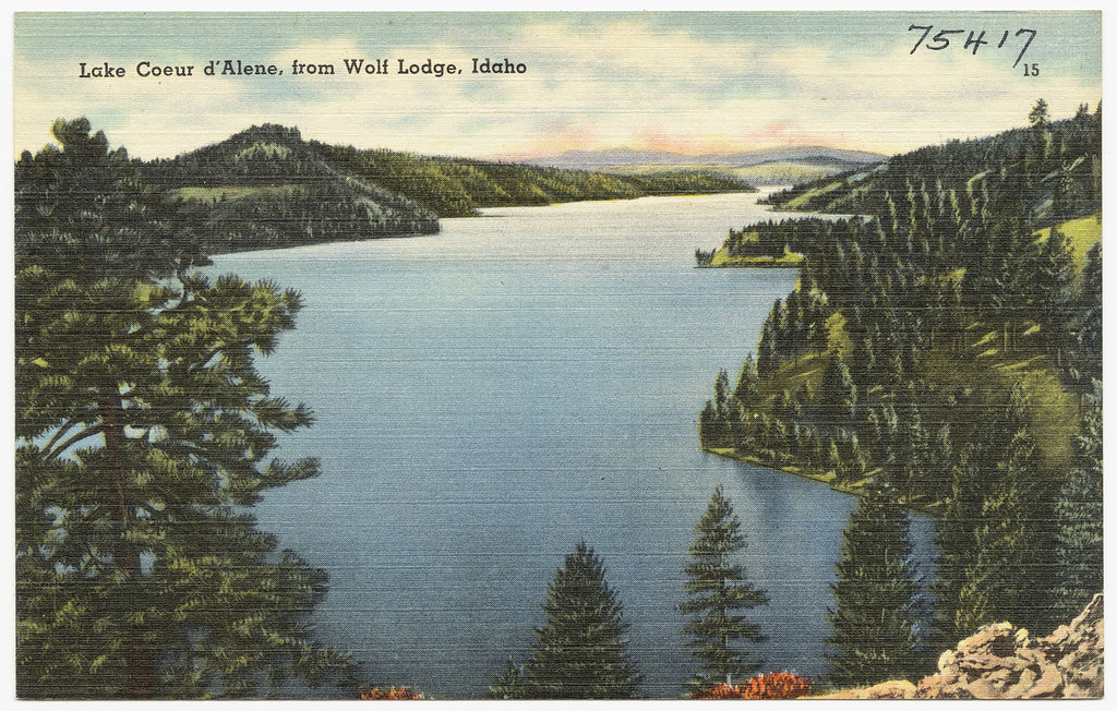 Lake Coeur d'Alene, from Wolf Lodge, Idaho File name 06_1… Flickr