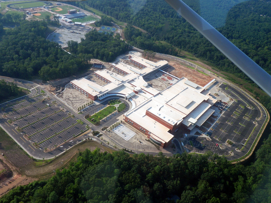 Aerial View of River Bluff High School A view just weeks b… Flickr