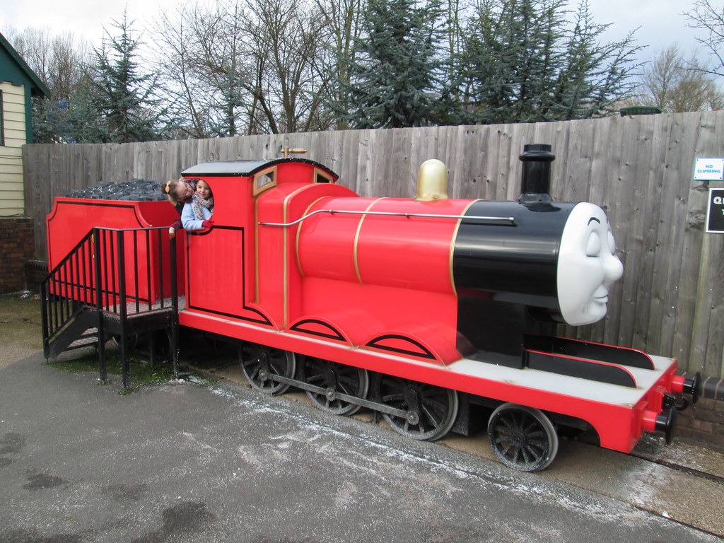 James the red engine In a siding fast asleep next to Knapf… Flickr