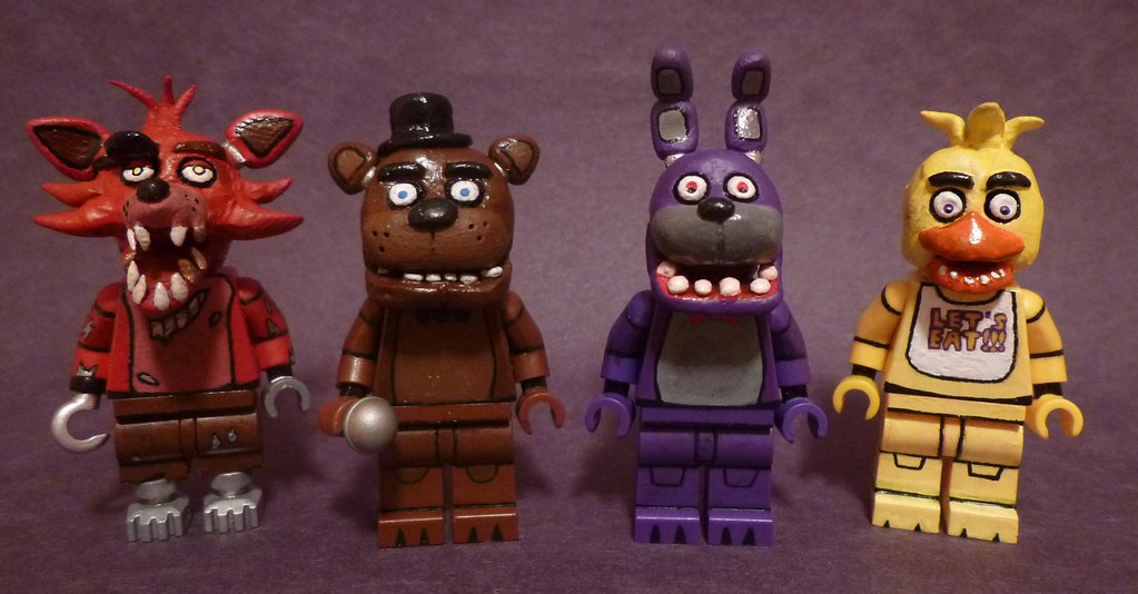 Lego Five Nights at Freddy's Groupshot Here is the four a… Flickr