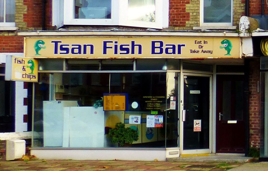 Tsan Fish Bar, Eastbourne Fish and Chip shop. grassrootsgroundswell