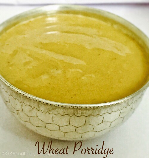Wheat Porridge Recipe for Babies Baby Food