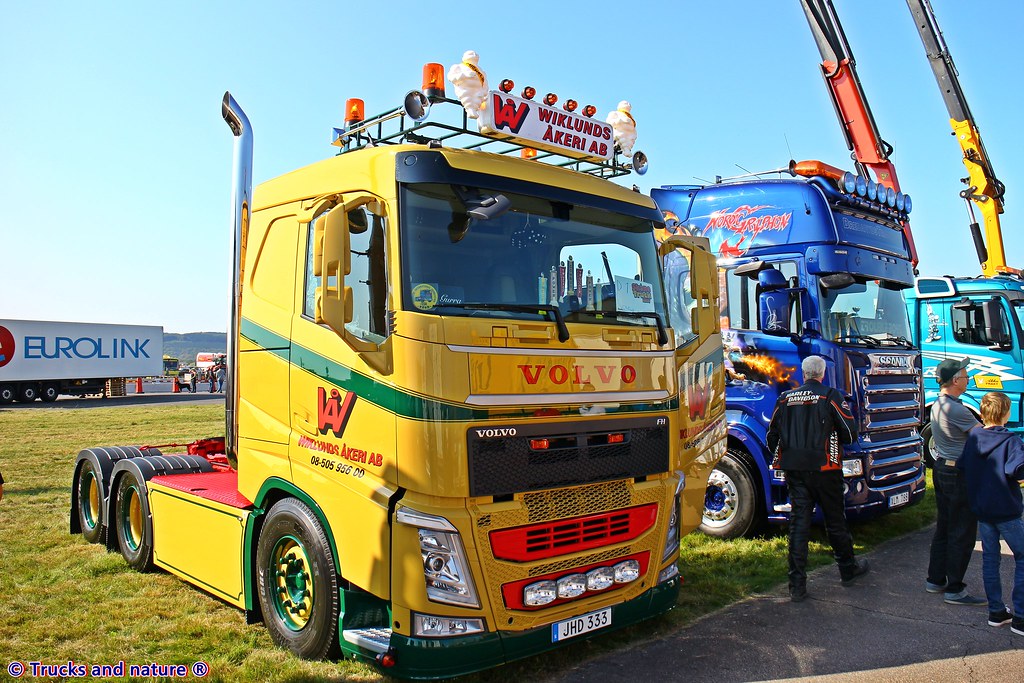 Volvo FH Gen 4 Wiklunds Åkeri Cool looking yellow and gree… Flickr