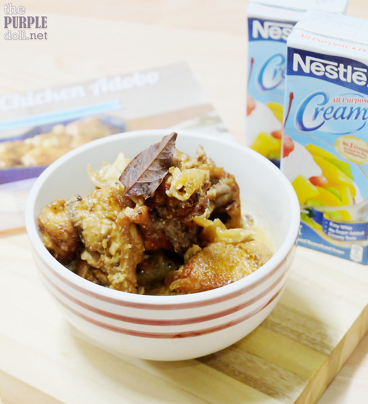 Lutong Bahay Creamy Chicken Adobo The Purple Doll