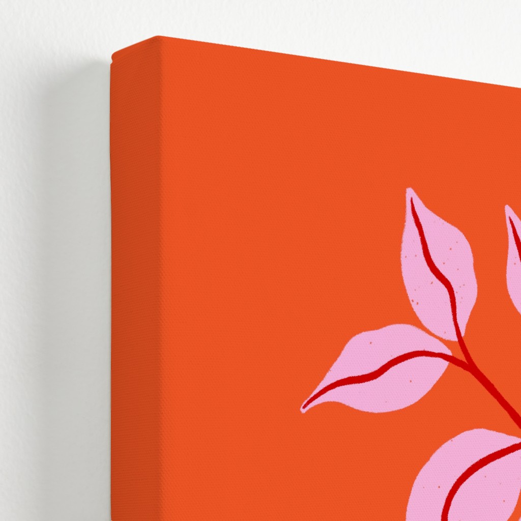 Leaf Dance Red and Pink Wall Art Shutterfly