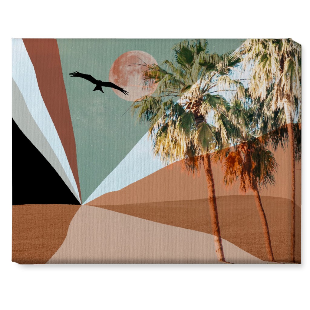 Full Moon Retro Landscape Collage Multi Wall Art Shutterfly