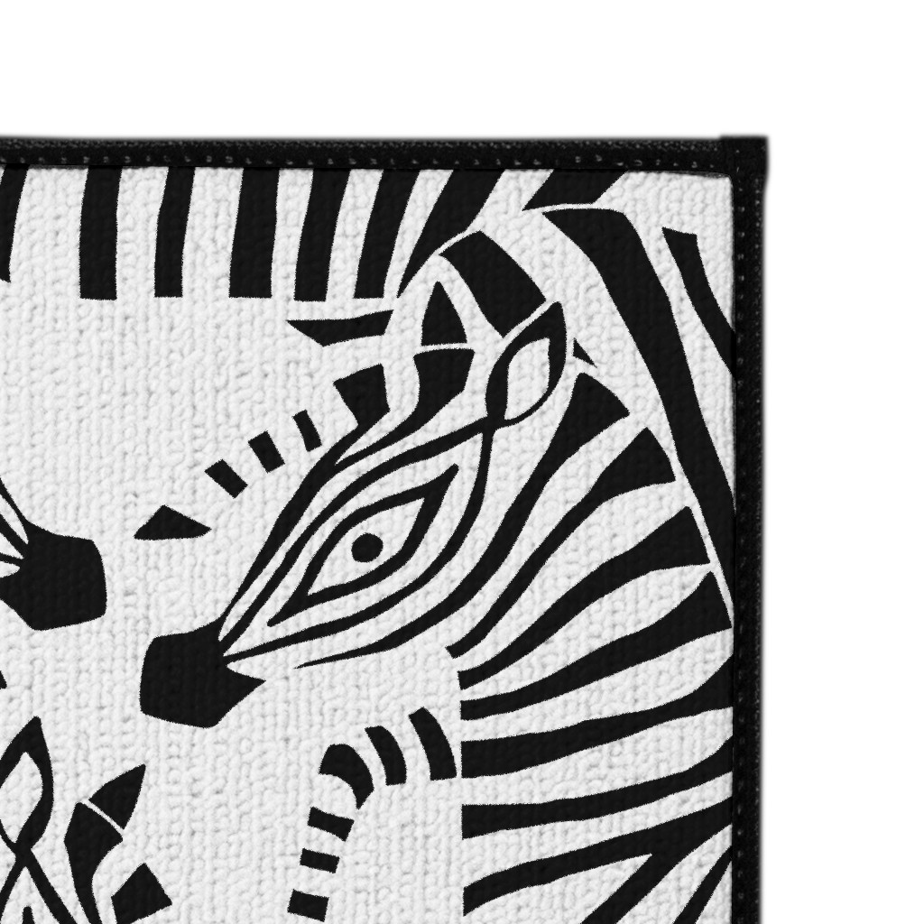Zebra Black and White Door Mat Shutterfly
