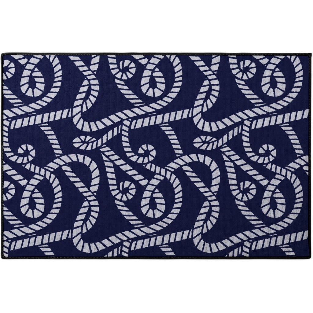 Nautical Rope on Navy Plates Shutterfly