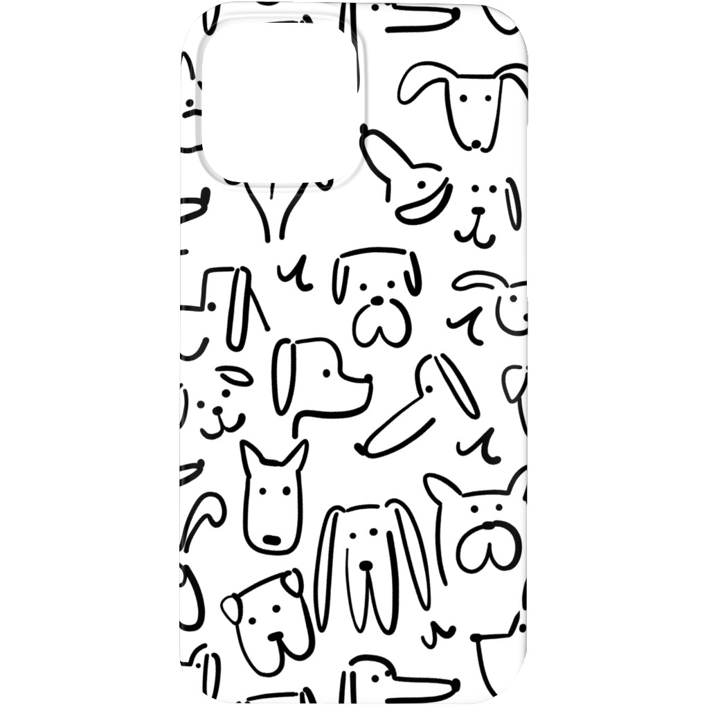 Playful Pups Black and White Photo Tile Shutterfly