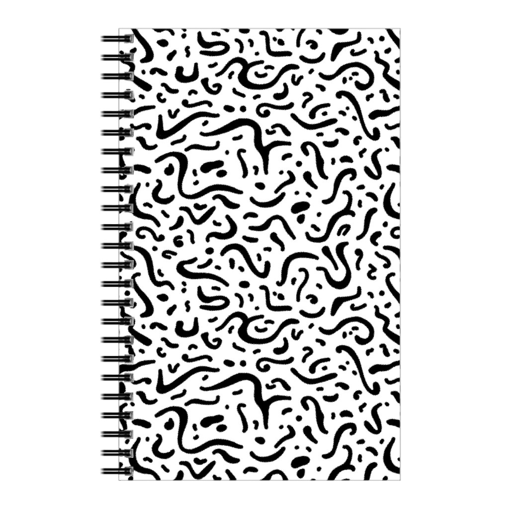 Squiggly Black and White Notebook Shutterfly