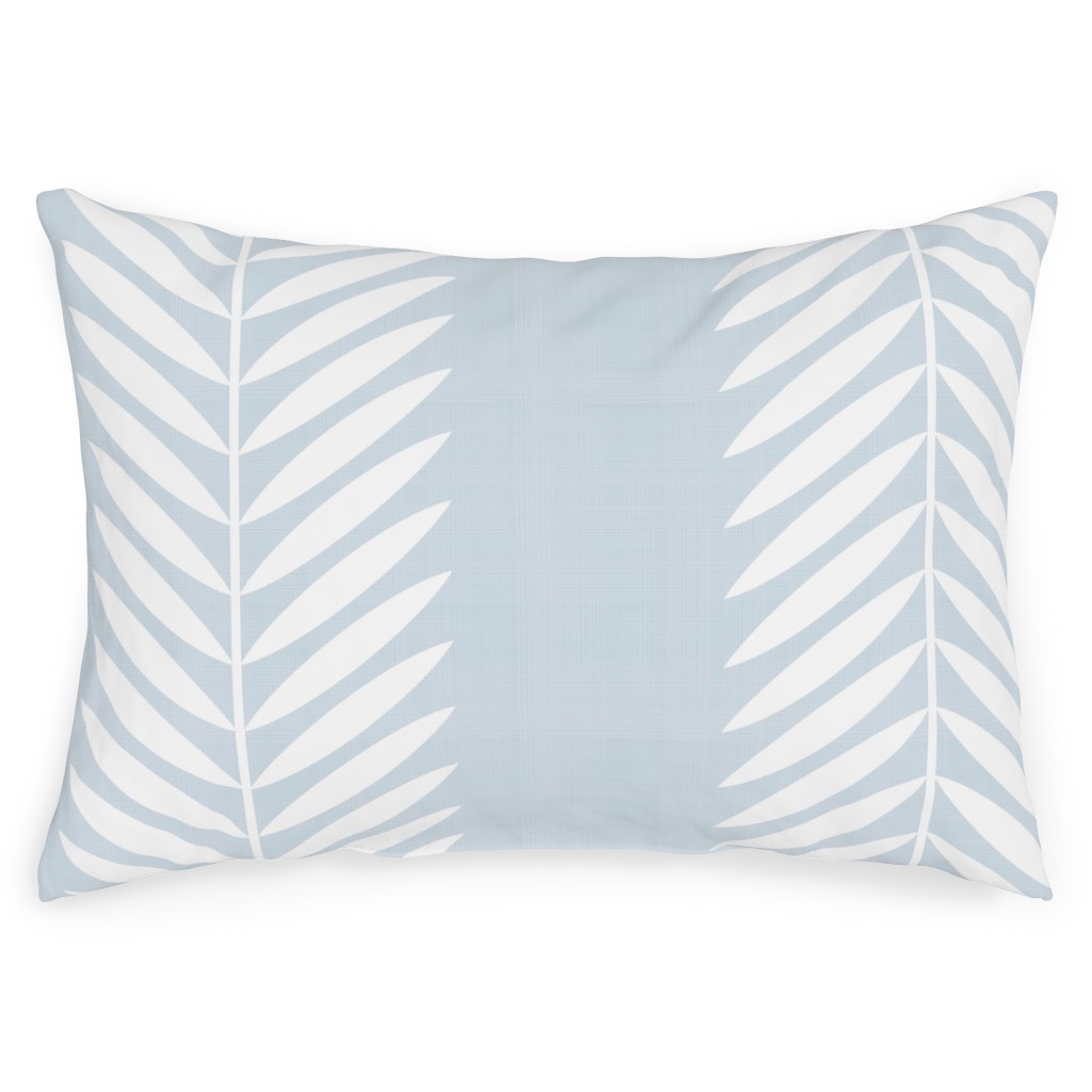 Laurel Leaf Stripe Light Blue Outdoor Pillow Shutterfly