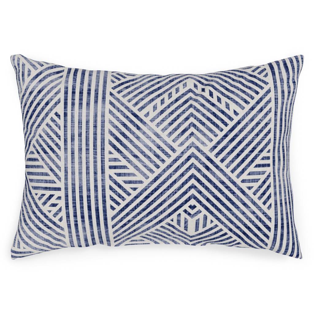 Amai Geo Denim Outdoor Pillow Shutterfly