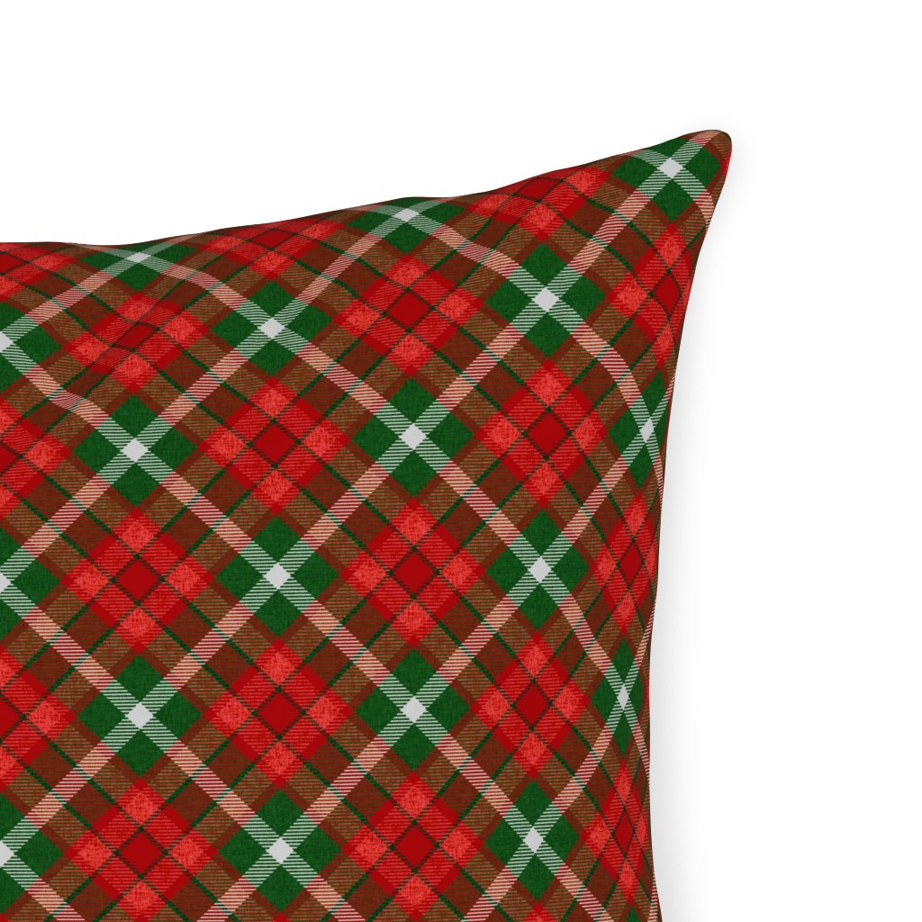 Christmas Plaid Red and Green Outdoor Pillow Shutterfly