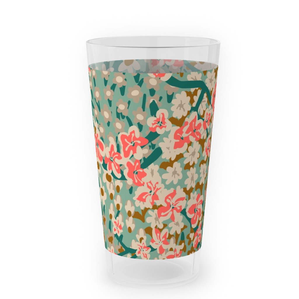 Bengal Kuma Floral Multi Outdoor Pint Glass Shutterfly
