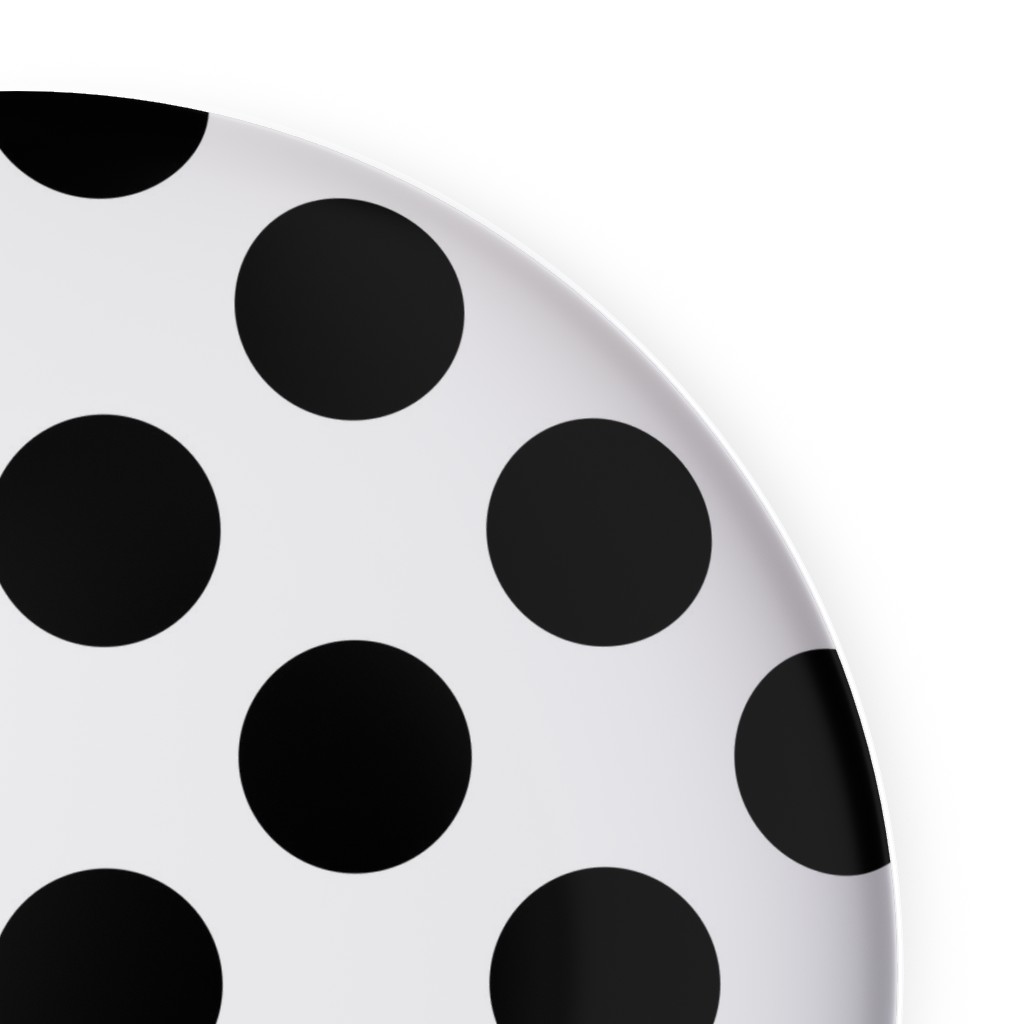 Polka Dot Black and White Plates Shutterfly