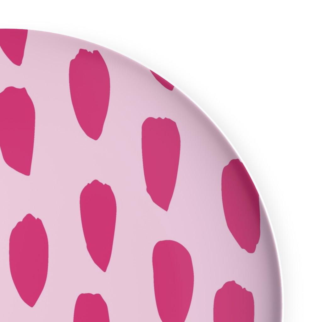 Brushstrokes Fuchsia and Light Pink Plates Shutterfly