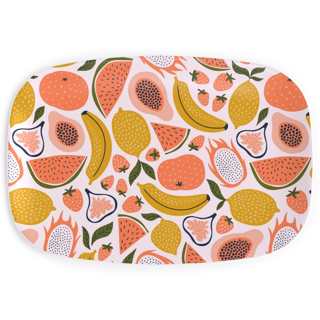 Summer Fruits Orange Serving Platter Shutterfly