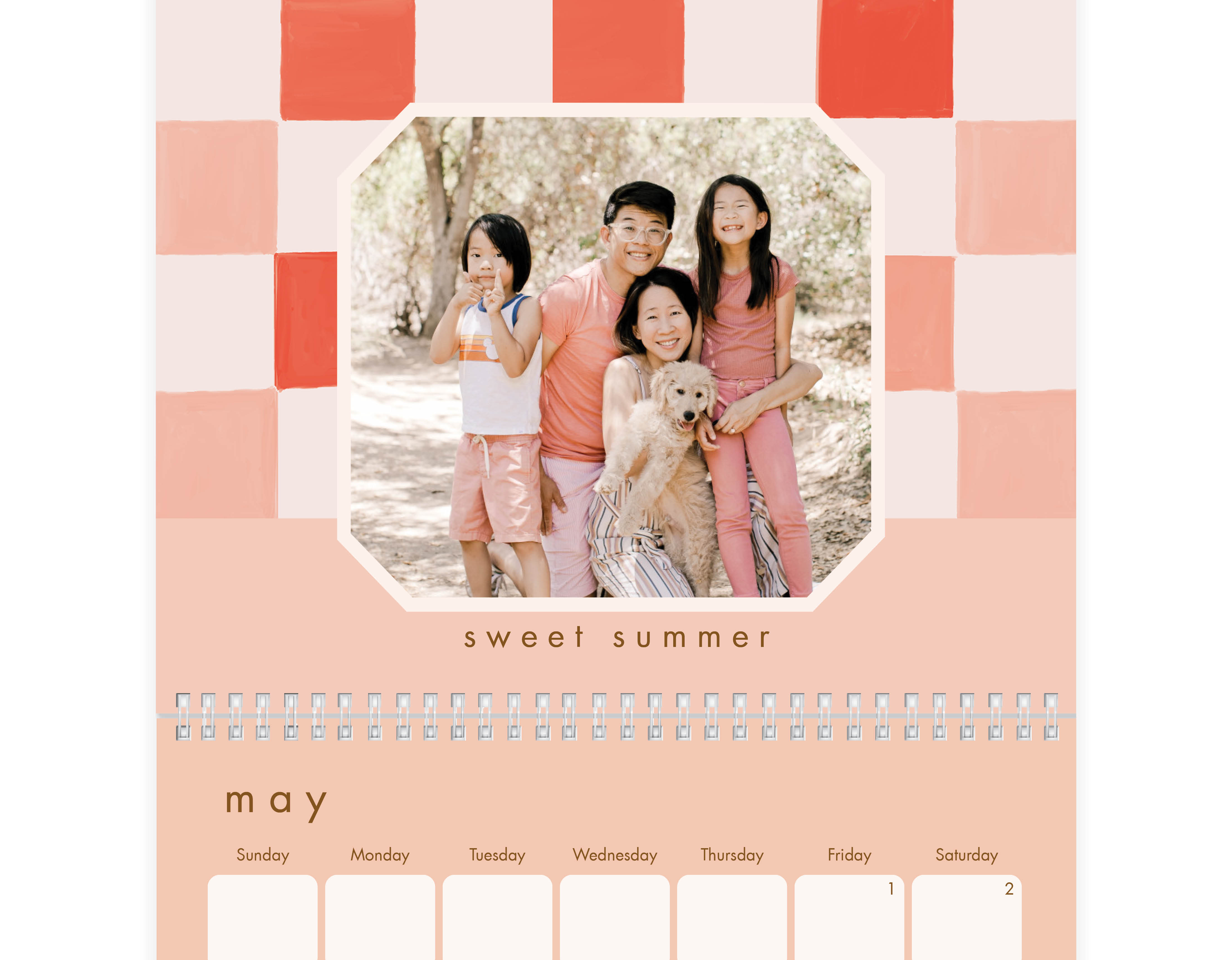 8x11 Colorful 2025 Custom Wall Calendars Photo Wall Calendars Shutterfly