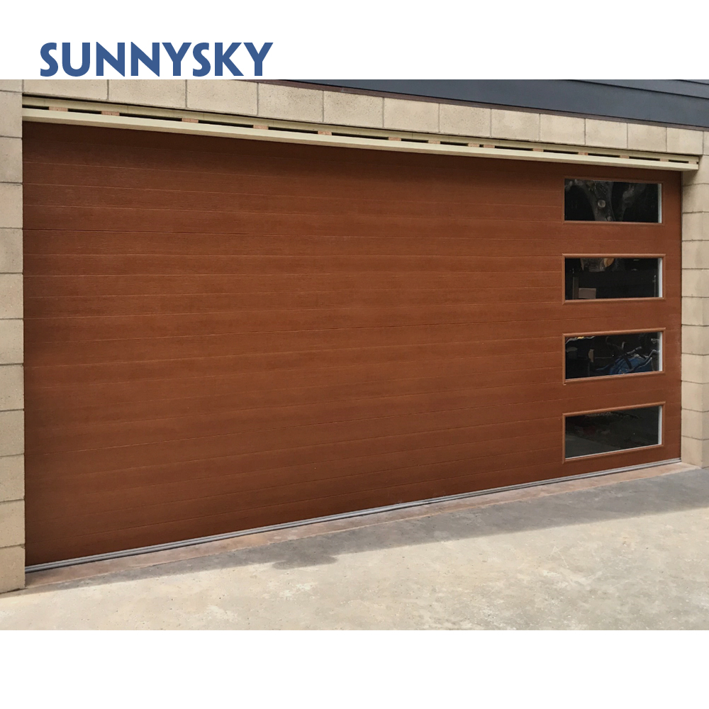 9 x 7 single car white single car garage door Guangzhou Xiya Building