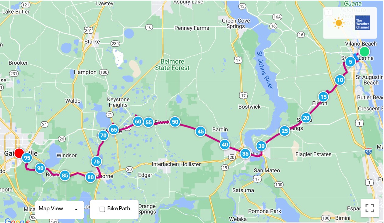 Day 1 Sunday 5/29/22 Saint Augustine To Seattle