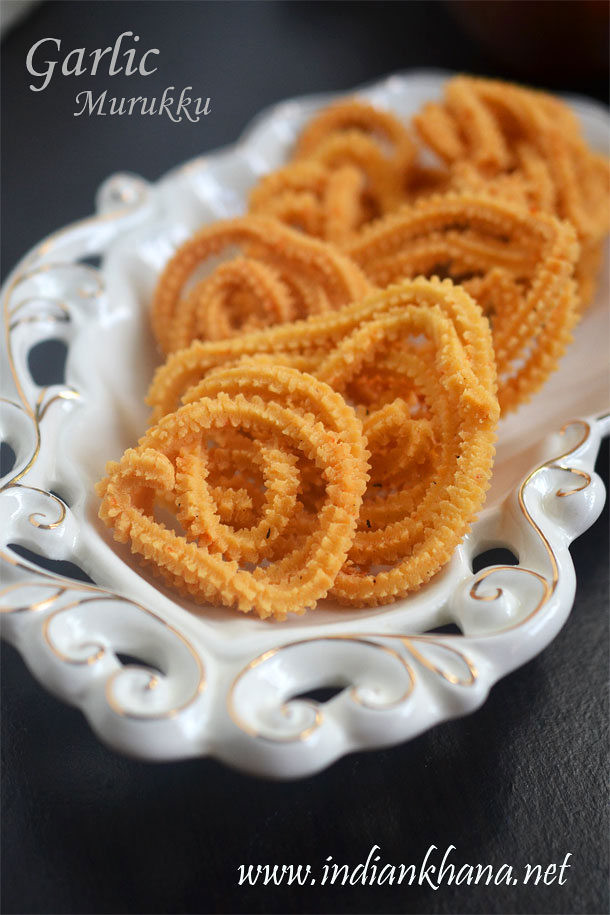 Garlic Murukku Recipe Poondu Murukku Diwali Snack Recipe Indian Khana
