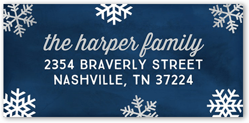 Blue Wedding Address Labels & Wedding Return Address