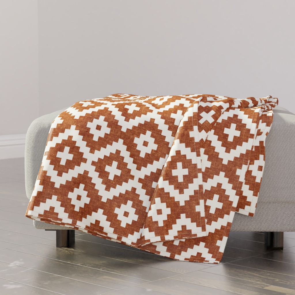 Geometric Woven Aztec Ginger Blanket Shutterfly
