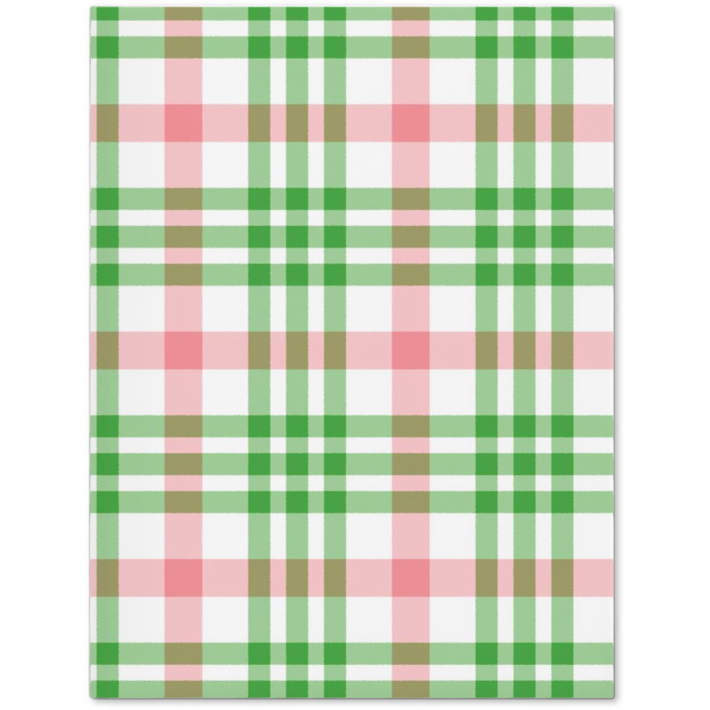 Pink, Green, and White Plaid Journal Shutterfly