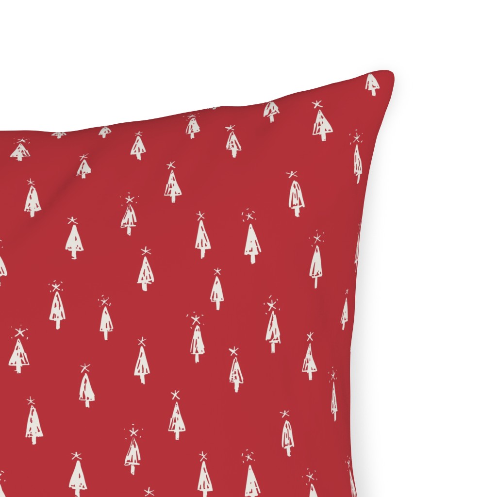 Christmas Trees on Pine Needle Outdoor Pillow Shutterfly