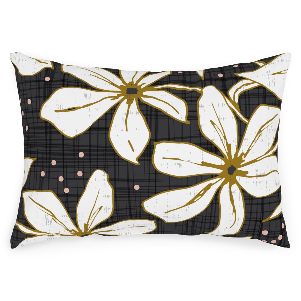 Black And White Floral Pillow Shutterfly