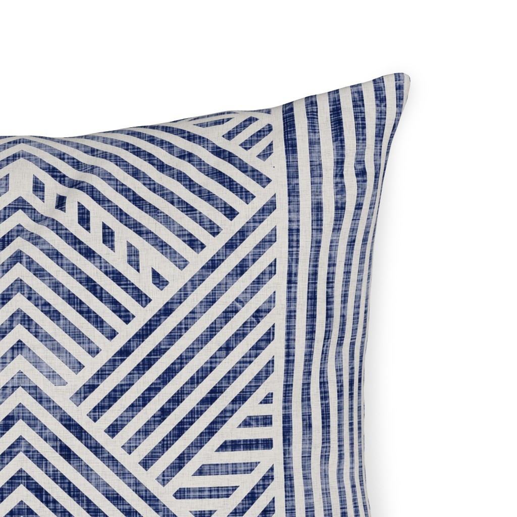 Amai Geo Denim Outdoor Pillow Shutterfly