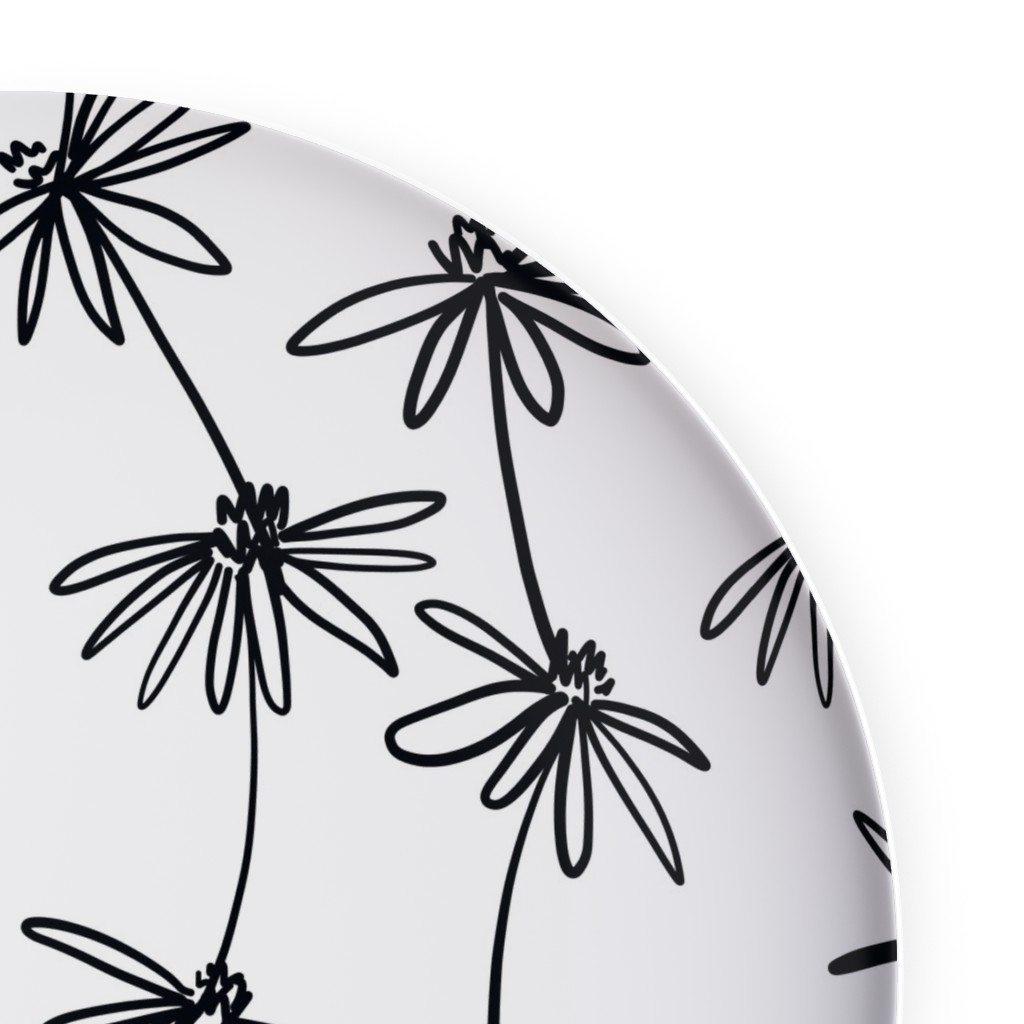 Daisy Chain Black and White Plates Shutterfly