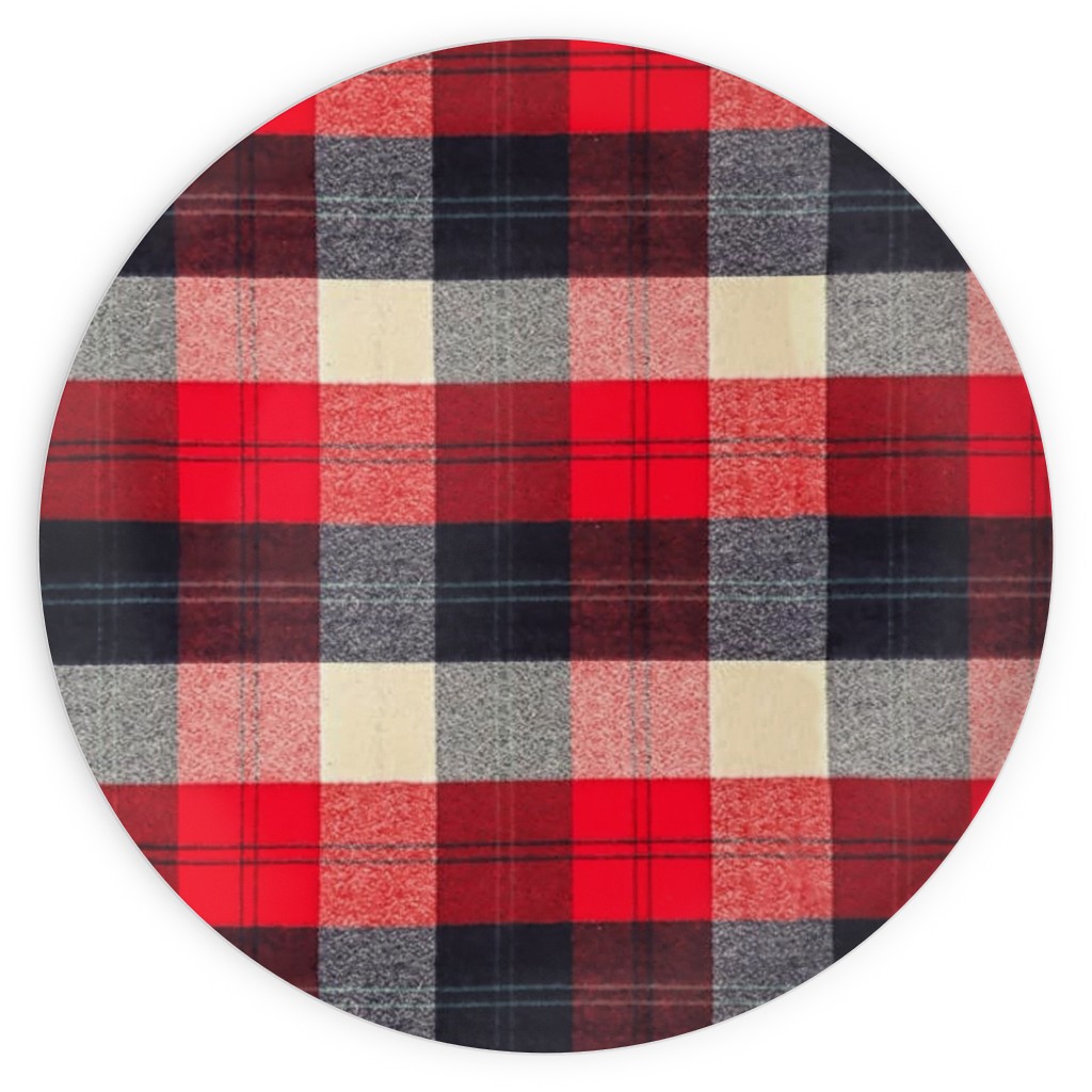 Lumberjack Flannel Buffalo Plaid Red Plates Shutterfly