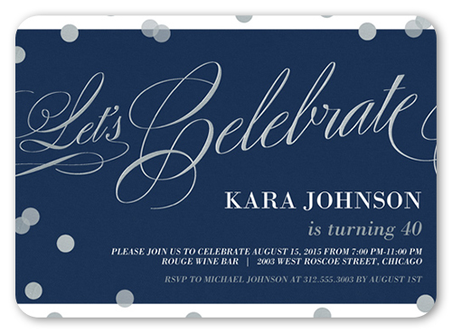 Confetti Sparkle Surprise Birthday Invitation Shutterfly