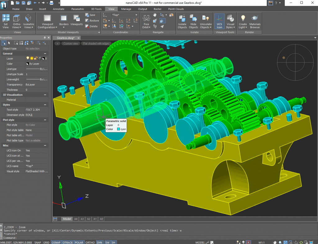 NanoCAD Pro 11 Incorporates New 3D Solid Modeling Kernel C3D From C3D Labs