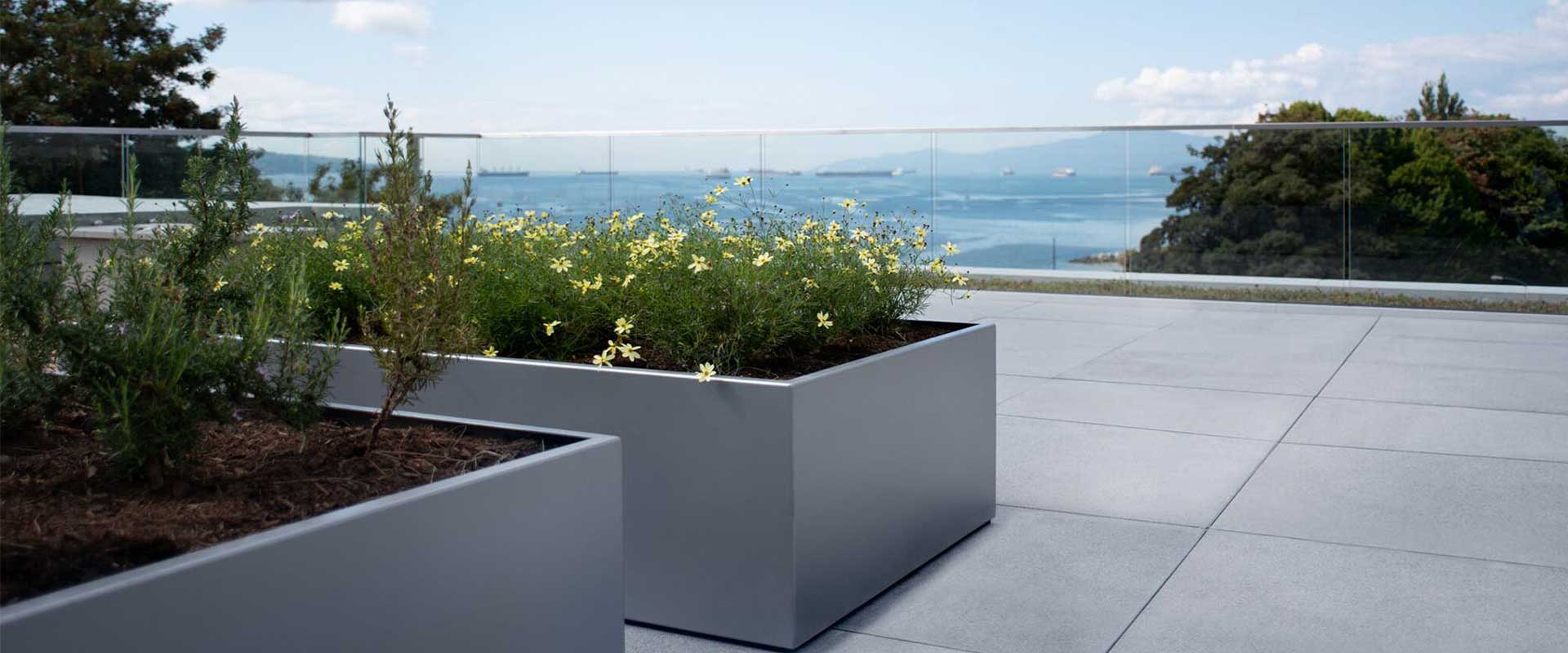 C3 Planters Custom Commercial Metal Planters