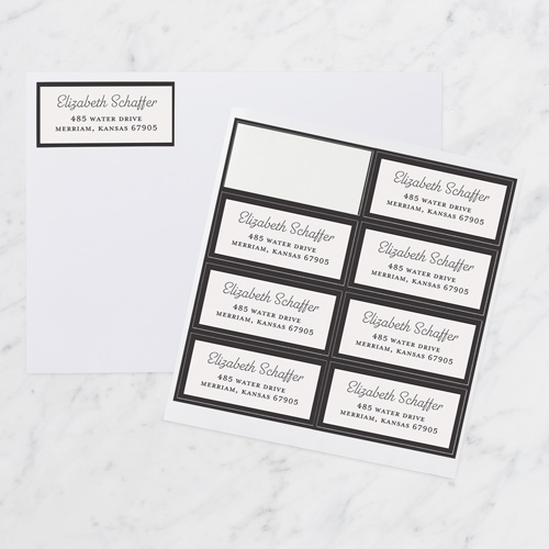 Layered Frame Address Label by Yours Truly Shutterfly