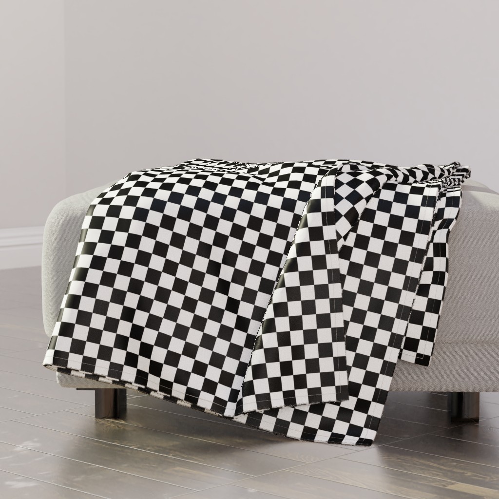 Checker Black and White Blanket Shutterfly