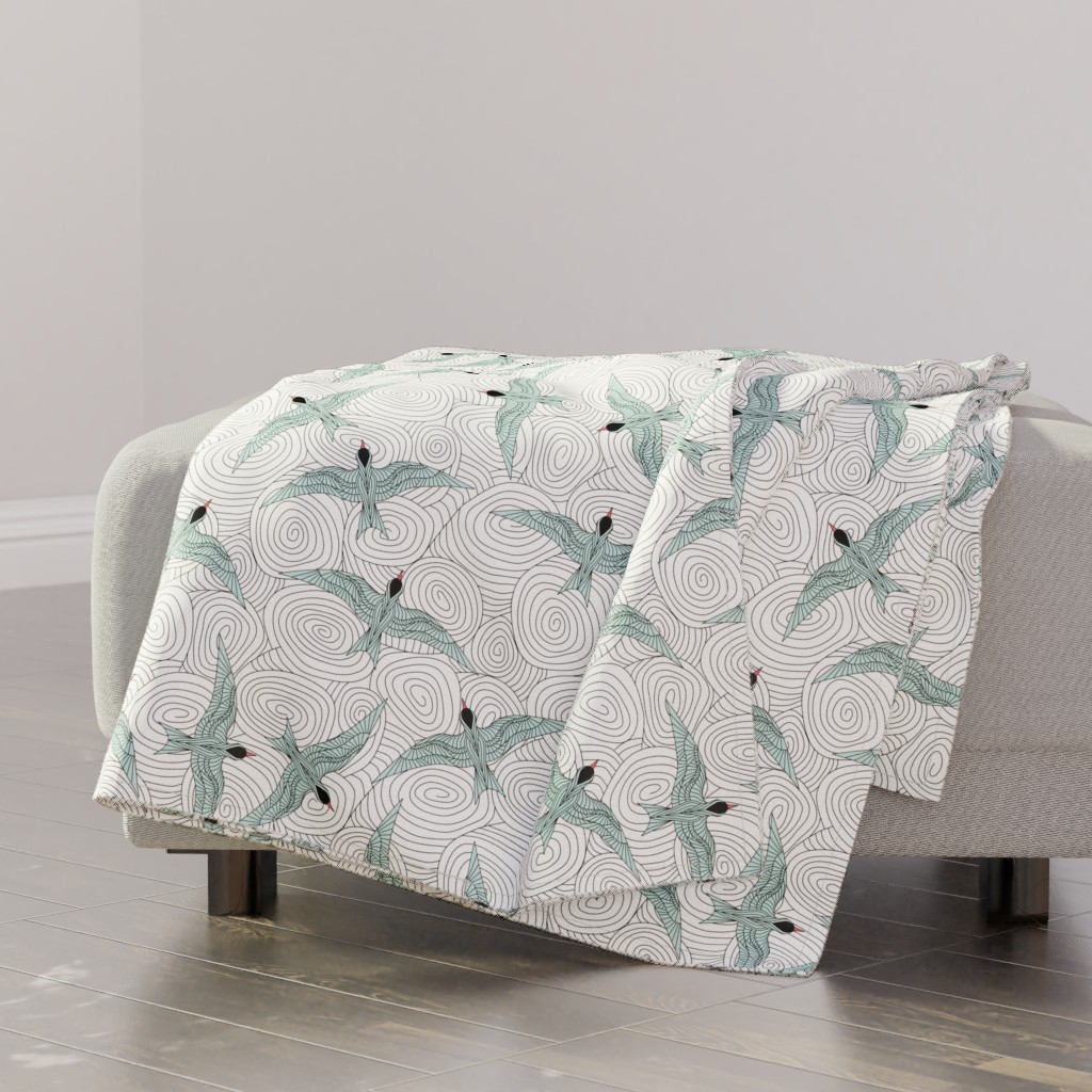 Arctic Flying Terns Blanket Shutterfly
