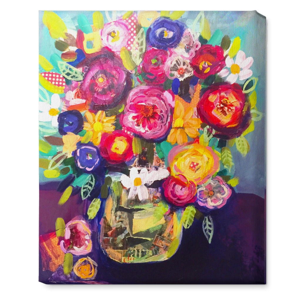Acrylic Summer Floral Bouquet Vibrant Wall Art Shutterfly